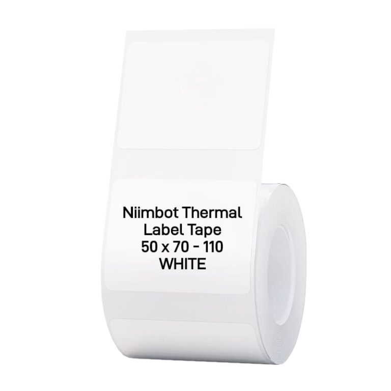 NIIMBOT B1/B21/B3S Thermal Label 50x70mm - 110 Labels Per Roll - White - Image 2