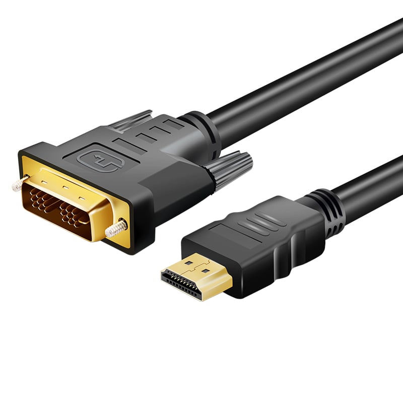 101120256911f6b7256f3.jpeg Gizzu 1080P HDMI to DVI-D Cable 1.8m Poly - Image 1