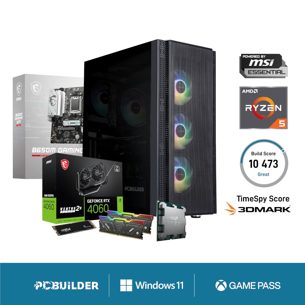 101120256911f723f0313.jpeg PCBuilder AMD Ryzen 5 7600 SPECIALIST Windows 11 Gaming PC - Image 1