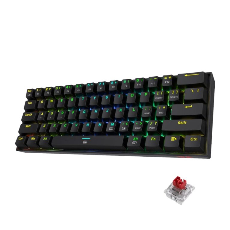 REDRAGON DRAGONBORN Wired Mechanical Keyboard RGB 67Key Design - Black - Image 2