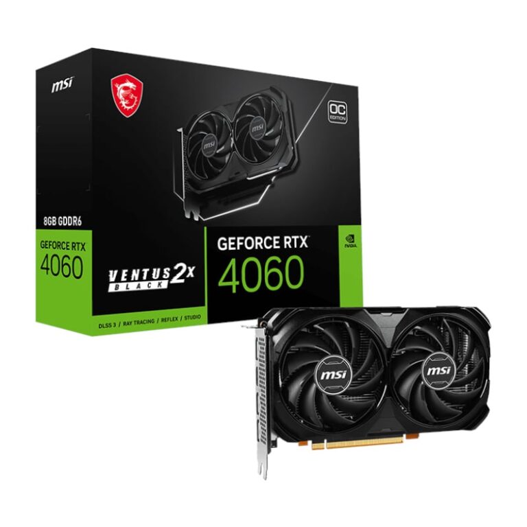 MSI Nvidia GeForce RTX 4060 Ventus 2x Black 8G GDDR6X 128-BIT Graphics Card - Image 2